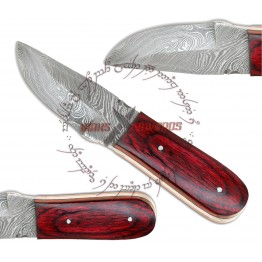 Rebel Wolf Smugglers Magnum Damascus Forged Knife